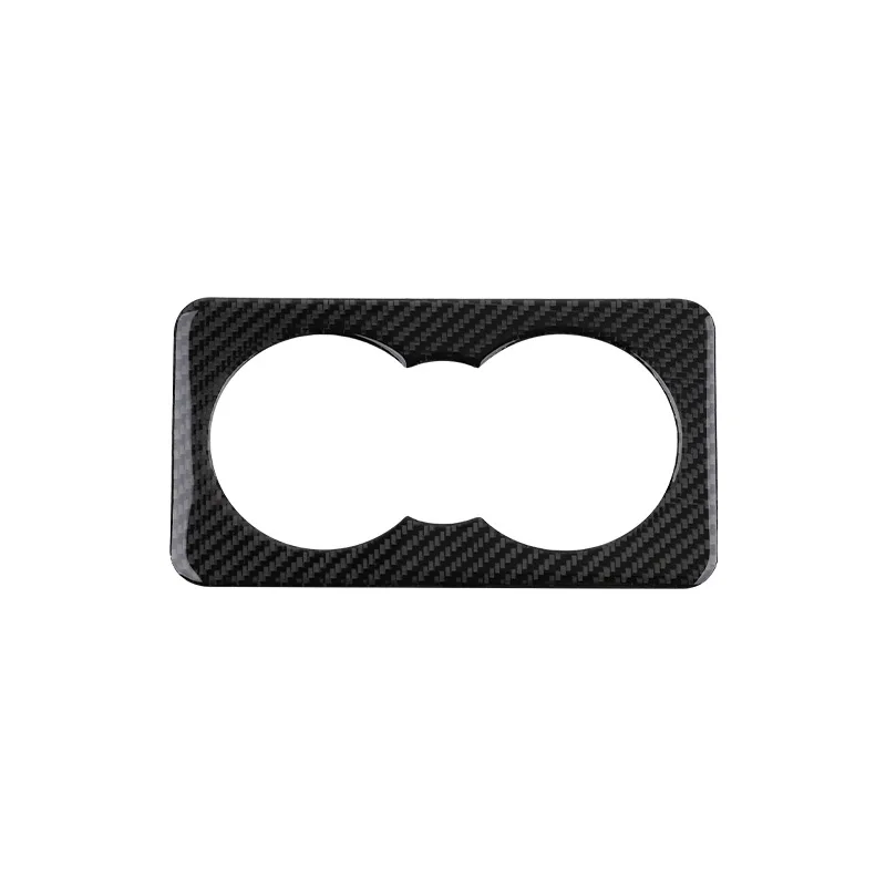 

For Jaguar 16-20F-PACE X761 Carbon Fiber Gear Rear Drain Cup Frame Decorative Sticker Car Interior