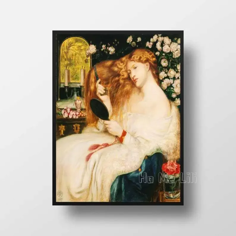 Lady Lilith Dante Gabriel Rossetti Painting Classical Victorian Art Print