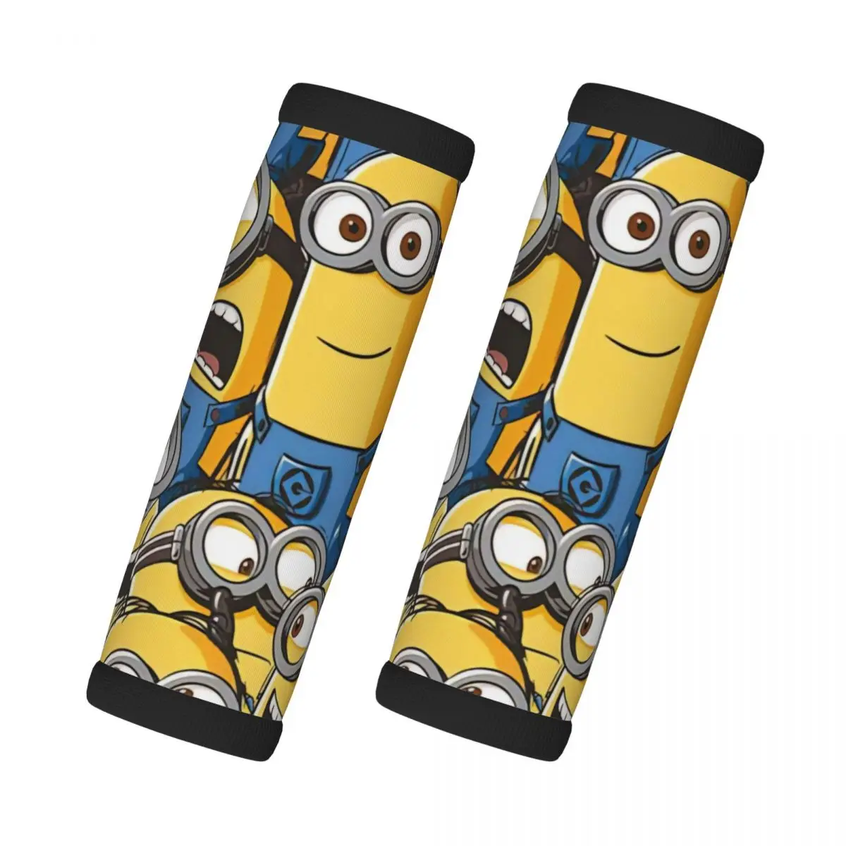 

Custom M-Minions Anime Cute 2 Pcs Luggage Handle Wrap Suitcase Identifier Cartoon Handle Grip Neoprene Luggage For Car Interiors