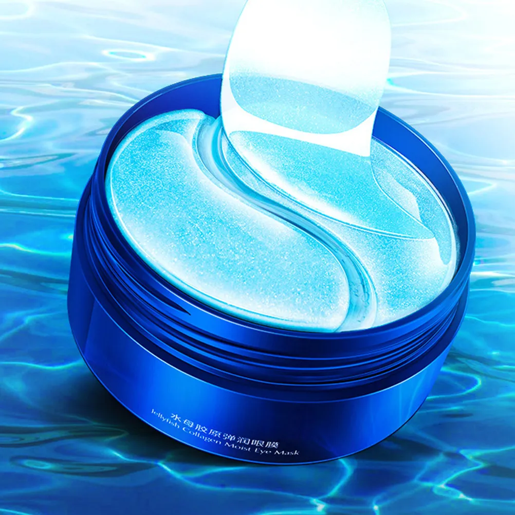 1 Box Collagen Hydrating Eye Mask Gentle Moisturizing Treatment Mask for Dark Circles Puffiness Fine Lines Under Eye Care