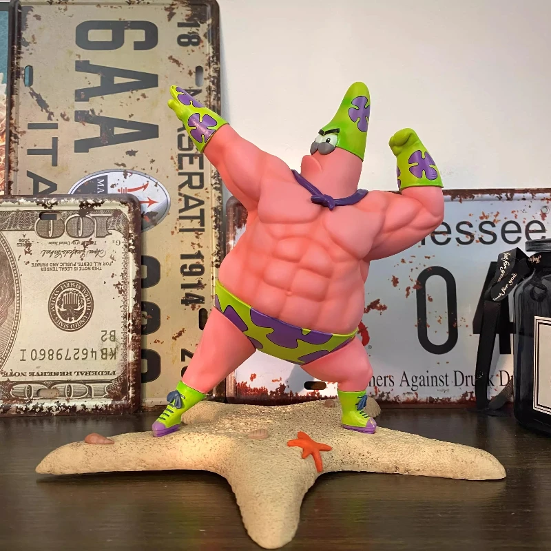 

Funny Sponge Muscle Pie Big Star Mock Handmade Window Display Doll Gift for Boyfriend's Birthday and Halloween