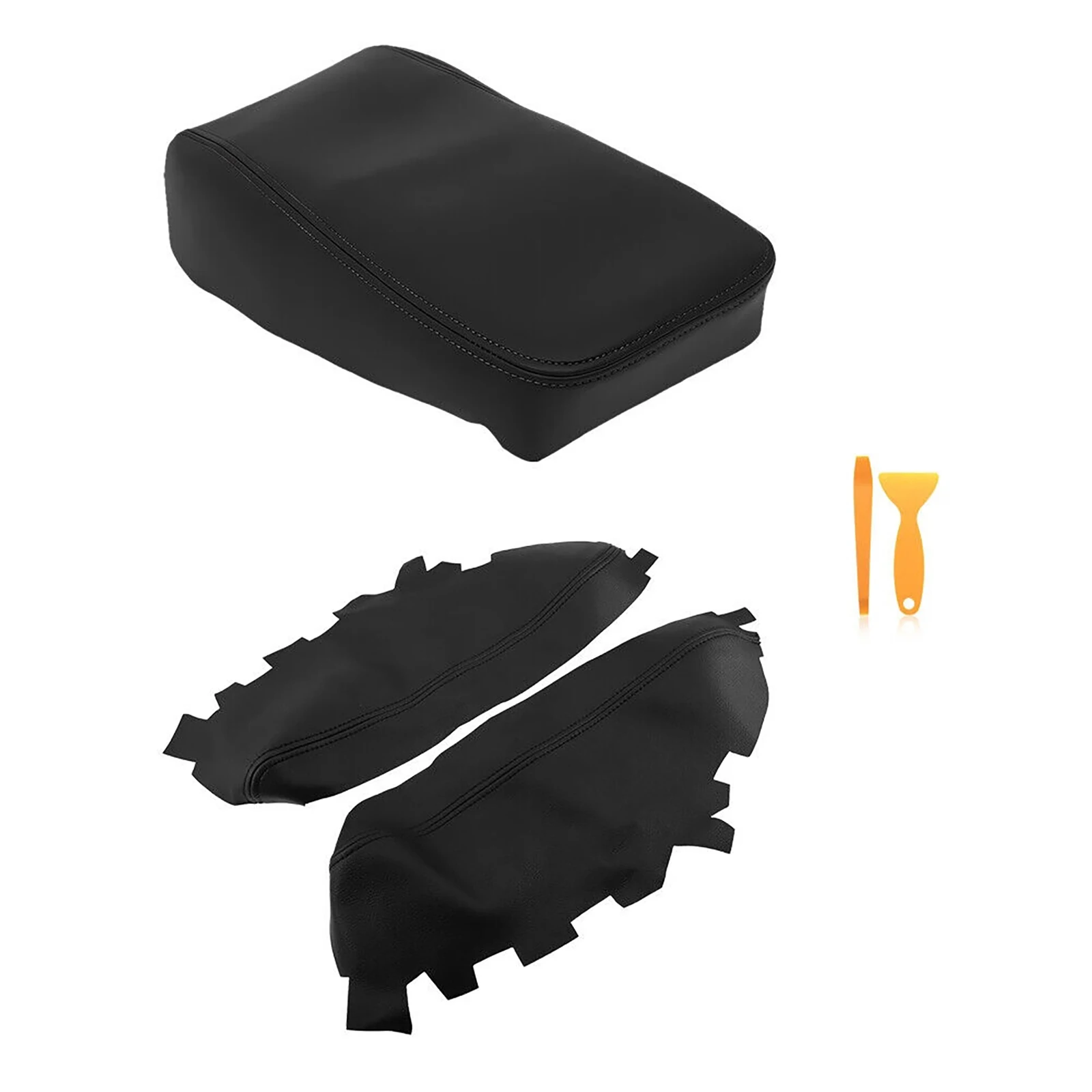 المضادة للخدش ستوكات الجلود غطاء وحدة التحكم في السيارة غطاء مسند الذراع وباب لوحة مسند الذراع غطاء الجلد لتويوتا أفالون 2013-2018