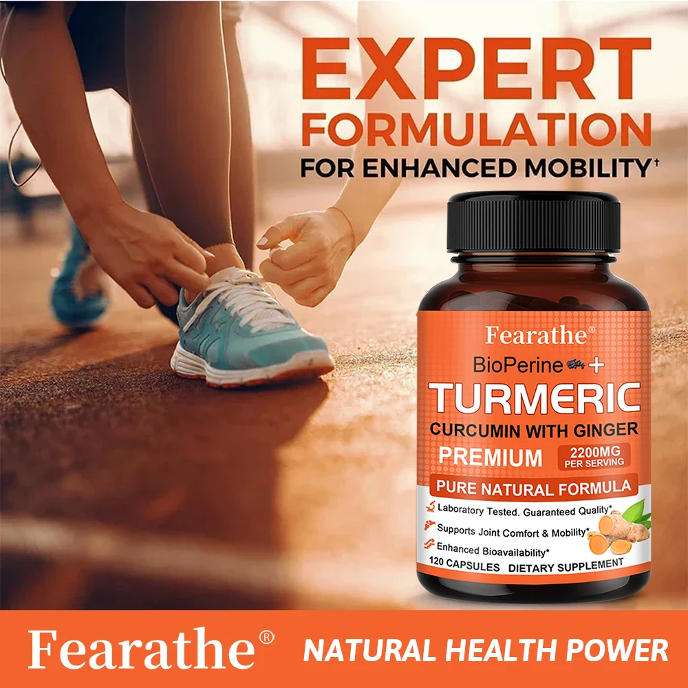 Curcumin Supplementation - Supports Bone Health, Promotes Joint Comfort, Flexibility, and Relieves Inflammation After Exercise