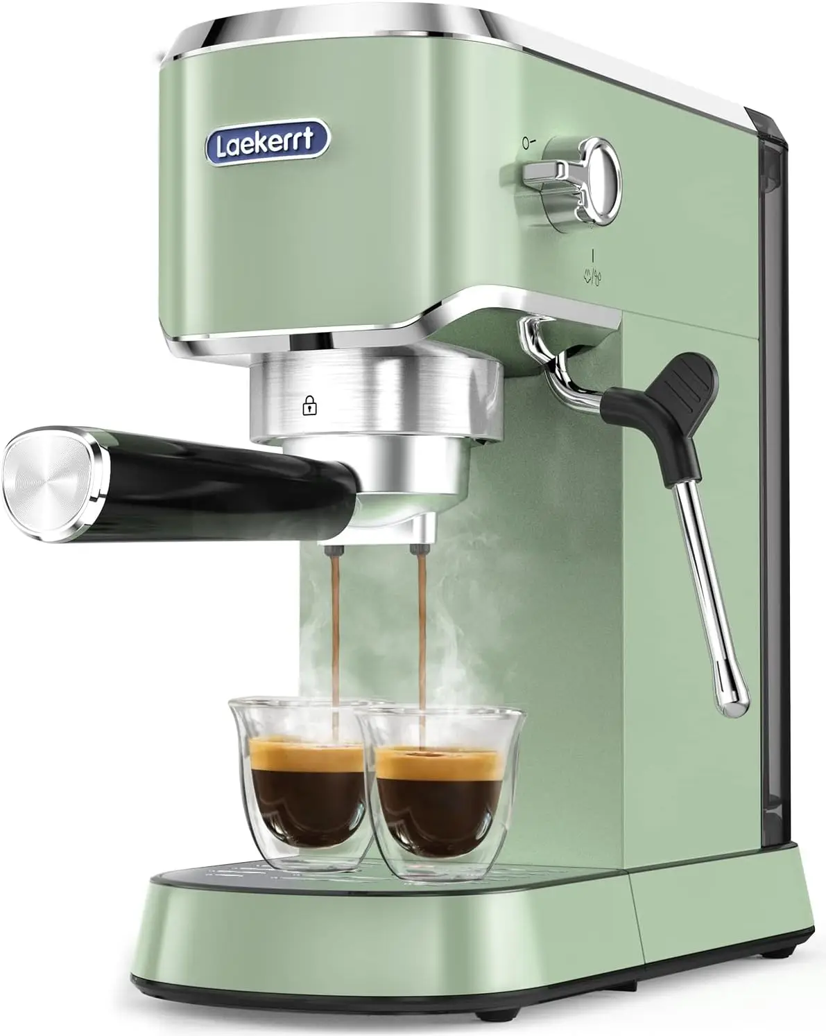 

Espresso Machine 20 Bar Espresso Maker with Milk Frother Steam Wand, Retro Home Coffee Machine