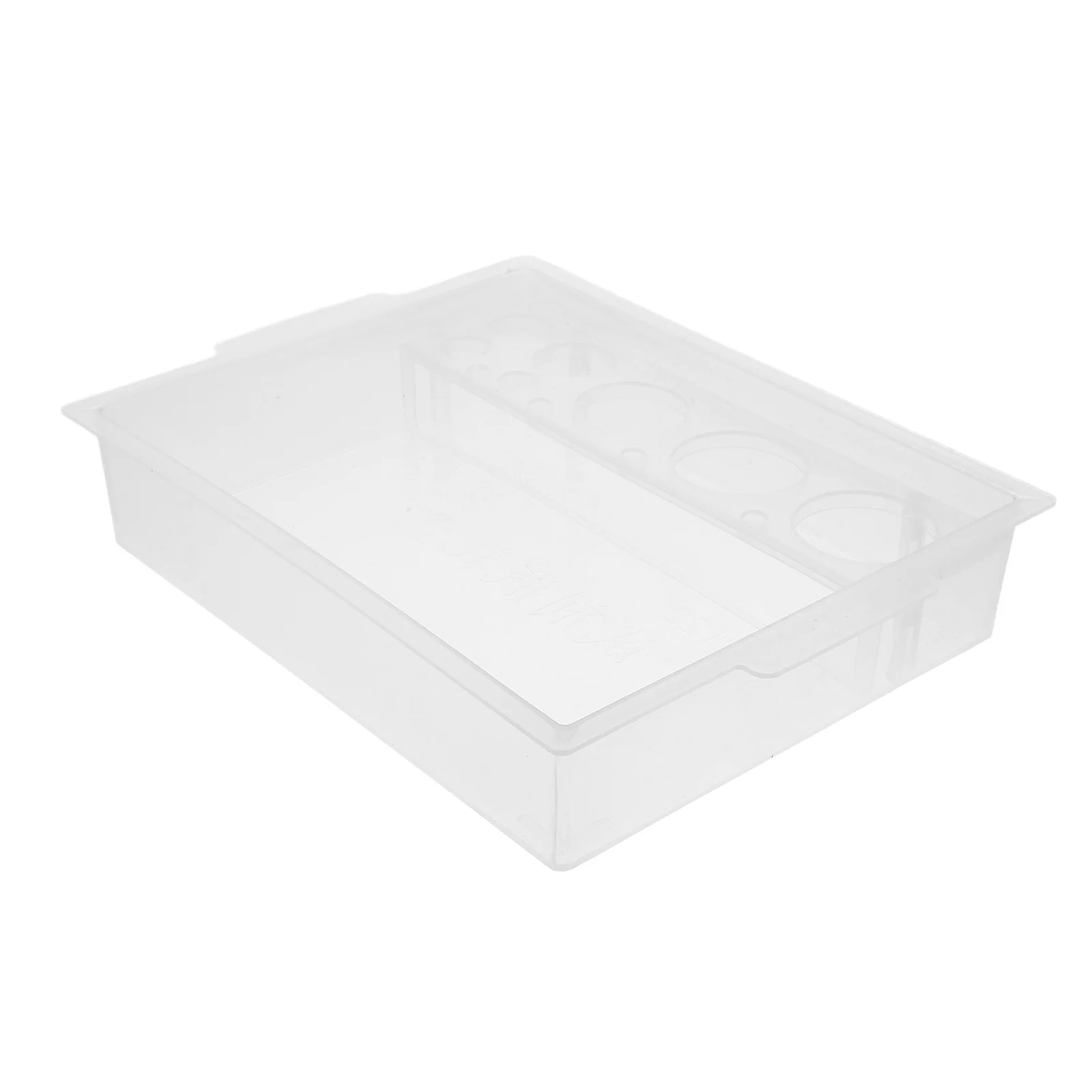 

Square Water Tank Transparent Test Rack With Multiple Holes Heat-Resistant Pp Plastic Tube Holder For Reagent Bottles Lab