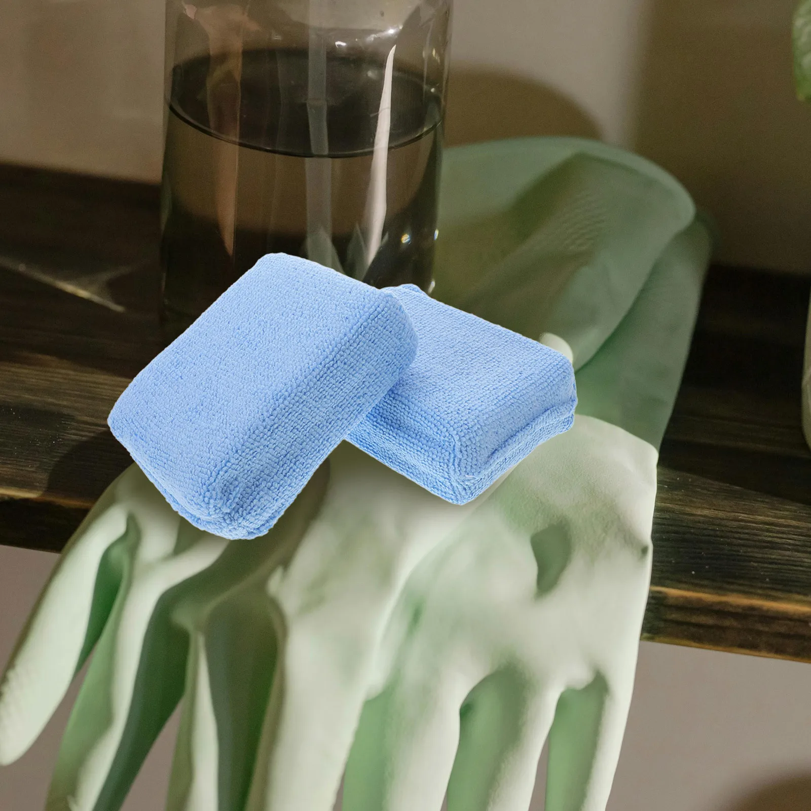 

10Pcs Durable Car Wax Applicator Pads Rectangle Polisher for Glass Defogging and Surface Restoration Car Care Accessories