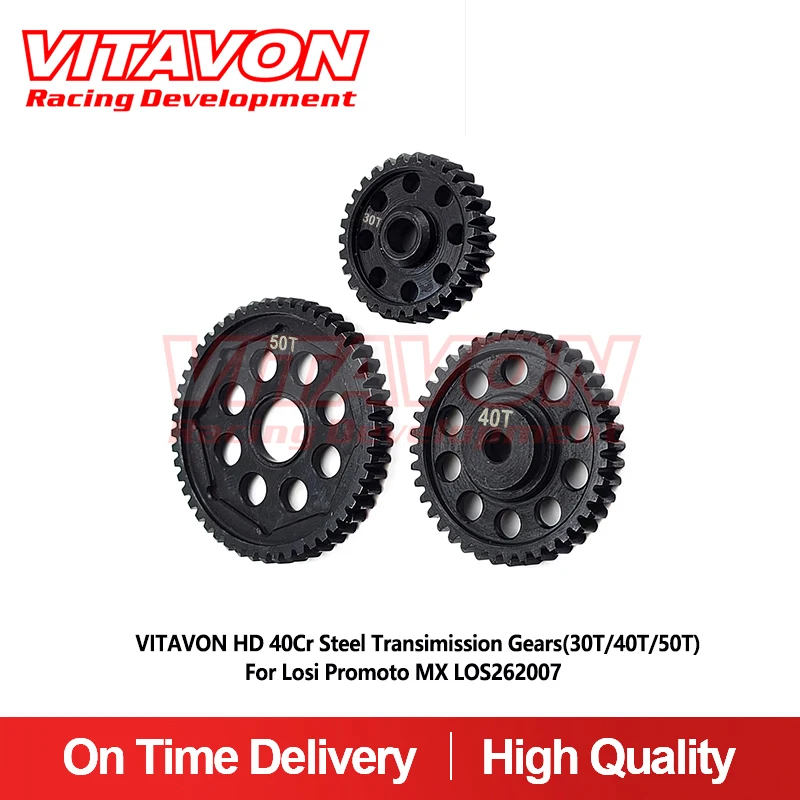 

VITAVON HD 40Cr Steel Transimission Gears(30T/40T/50T) For Losi Promoto MX LOS262007