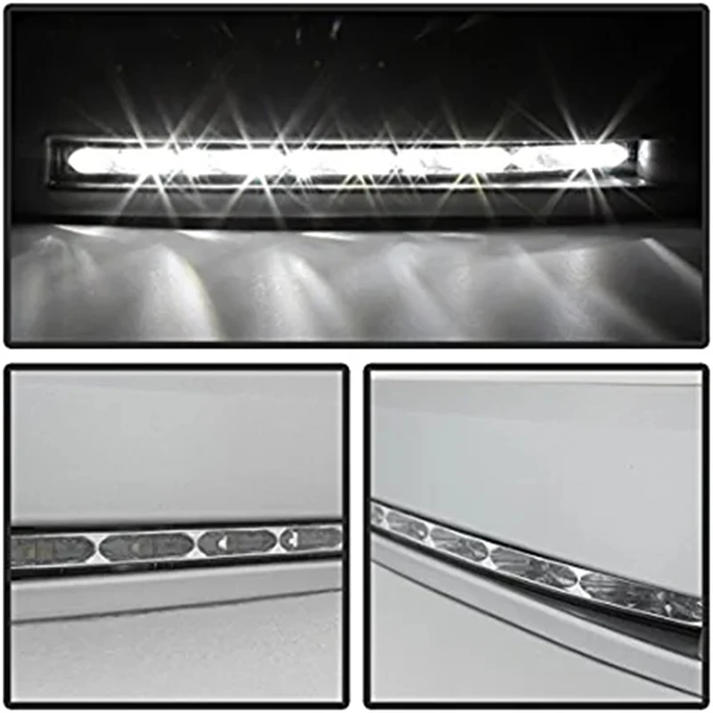 Pair Car Front Bumper Fog Lamp LED DRL Daytime Running Light For Toyota Tundra 2007-2013 For Toyota Sequoia 2008-2013