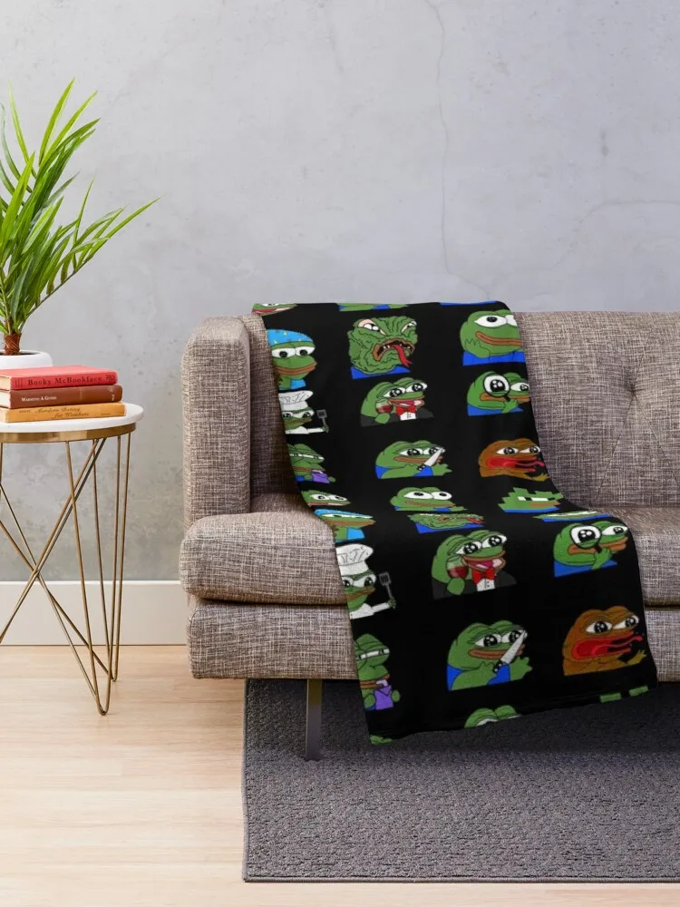 pepe peepo variety set (12 pepes edition) Throw Blanket plush blankets thermal blanket blanket wool