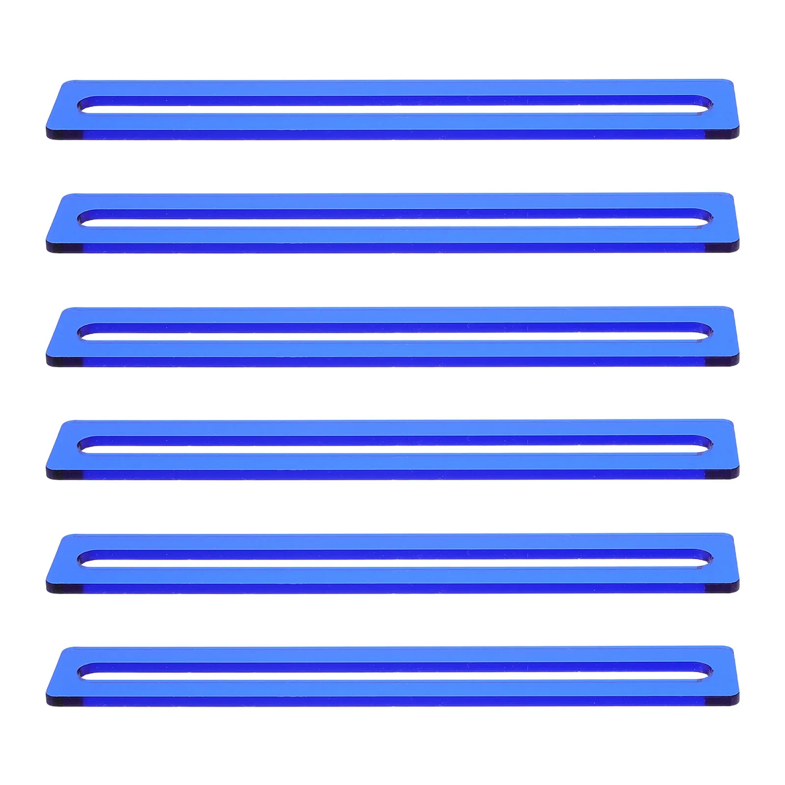 6Pcs Dyslexia Reading Aid Strips - Flexible Colored Reading Overlays - Guided Line Tracker for Children Beginners Adults