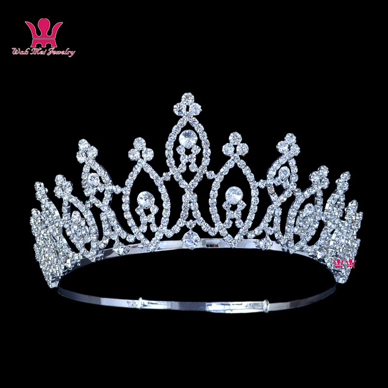 

Pageant Bridal Crown Tiara Crystal Rhinestone Princess wedding Hair Accessories Mixing Colour Classic Hairwear 00342