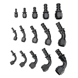 Gerade Push -Lock -Barb -End -Fitness -Kits, Gummilinie, Öl, Kraftstoff, Schlauchadapter, 45, 90, 180 Grad, 4an, 6an, 8an, 10an, 12an 8 Hauptverkaufsverbindung 12an - №4