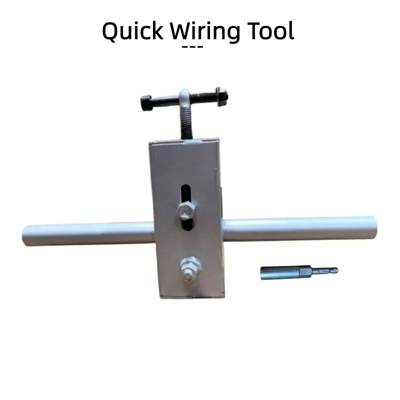 renovation worker electrician electric wire Threading and pulling tools Electric drill modification fast Wiring installation