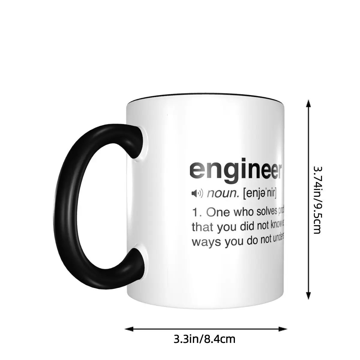 Funny Engineer Definition Mug Funny Ceramic Coffee Cups Tea Mugs Milk Cup Drinkware Gift for Woman Man