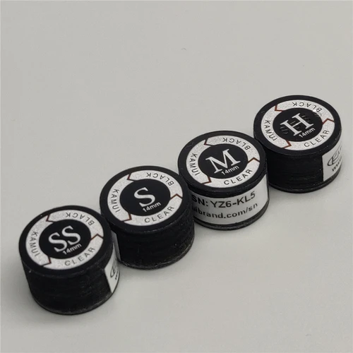 Imagen 2 del producto Kamui Tips negro claro 14mm Japón Original billar Carom puntas para tacos de billar puntas para tacos de billar accesorios de billar y billar