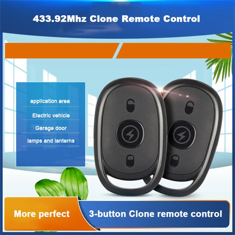 3CH 433MHz Duplicator Cloning Remote Control Wireless Transmitter for Garage Door Car Electric Gate