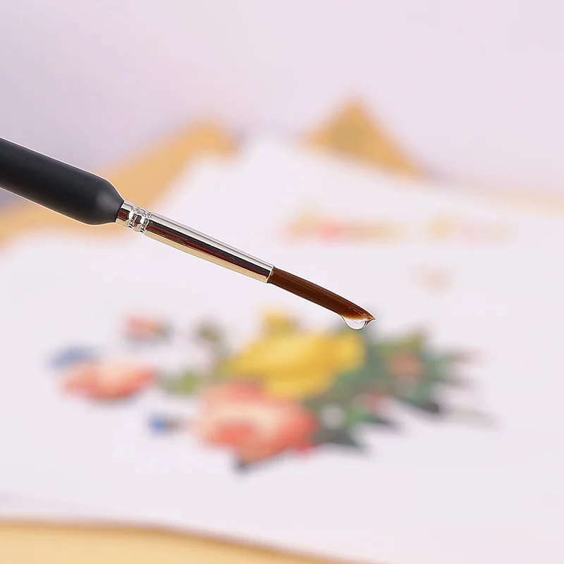 11 قطعة فرش الطلاء هوك خط القلم للرسم الزيتي بالألوان المائية اضافية غرامة لينة شعر الذئب فرشاة اليد أظافر تركيب من الأكريليك أداة الرسم الفني