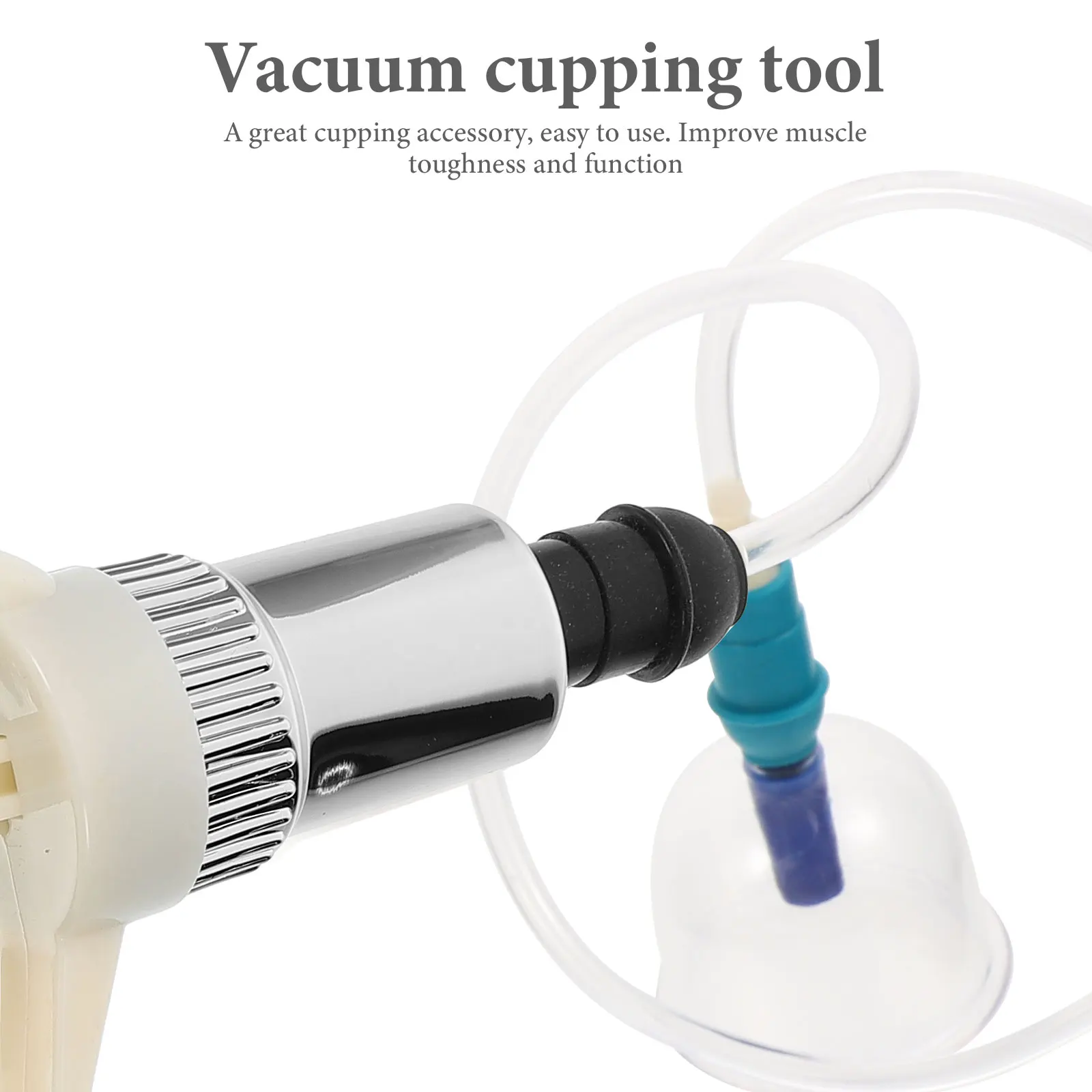 

Cupping Hand Pump Silver Vacuum Tool Manual Sucker Lightweight Plastic Material Body Device Suction Cups Handle Excellent