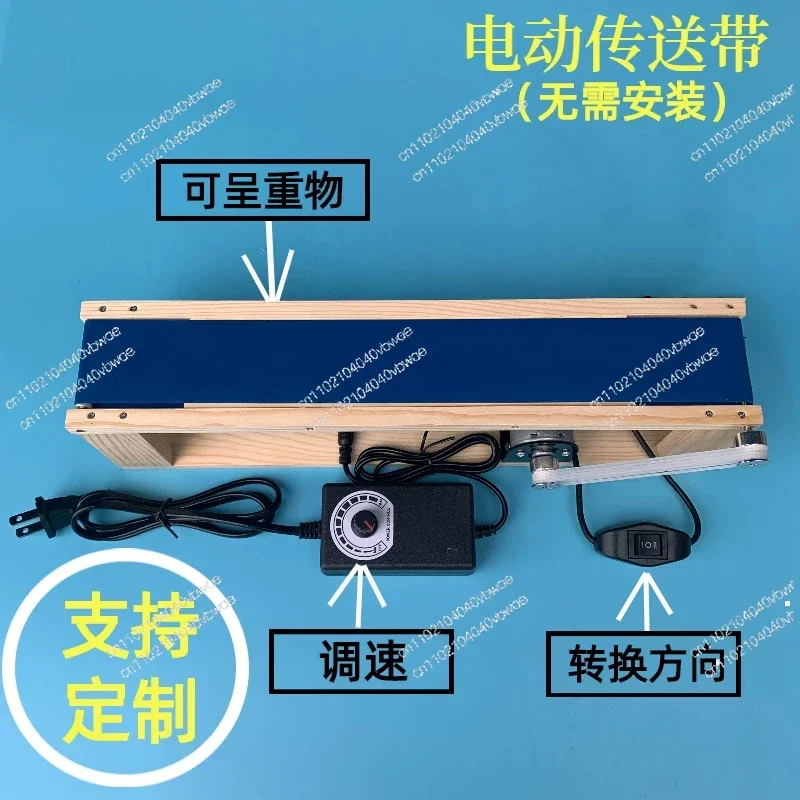 Making elevator model of electric small conveyor belt assembly line escalator