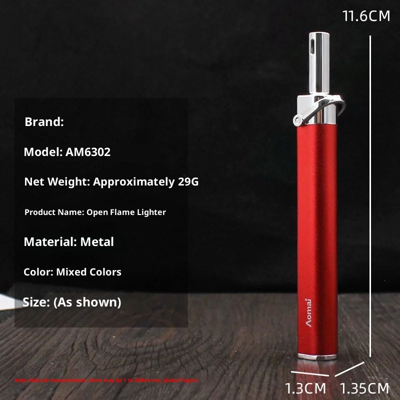 Portable Mini Bar Inflatable Lighter Lighter Metal Butane Gas Easy Ignition Kitchen Home Outdoor Cigar Pipe Camping Lighter - Image 6