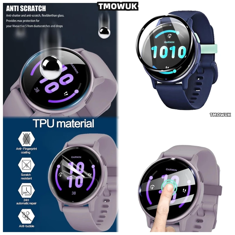 

Crystal Clarity Screen Shield For Garmin Vivoactive 5 6 Samsung Fit 2 3 Huawei Watch D FIT2 Redmi Watch5 Lite - Resistant Coatin