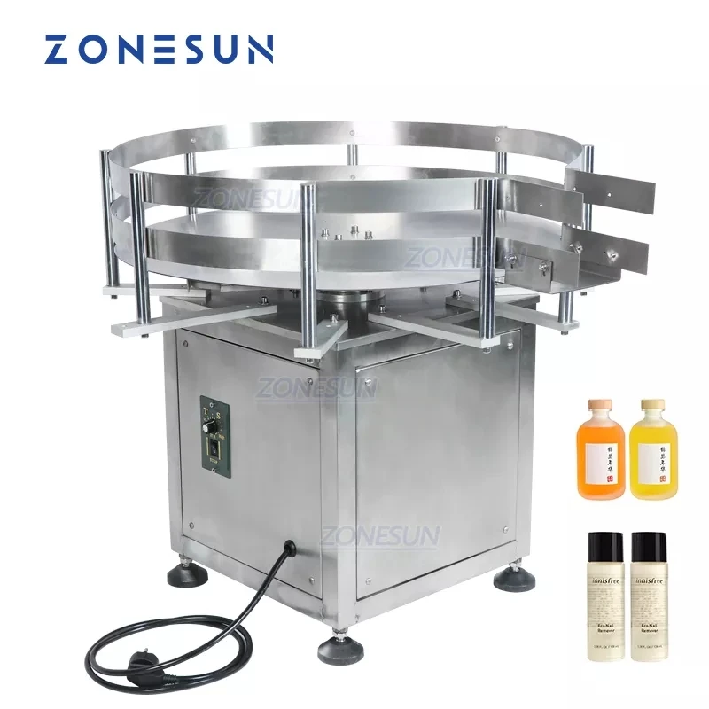 

ZONESUN Automatic Rotary Round Plastic Bottle Collecting Packaging Sorting Turntable Machine for Production Line ZS-SP600Z