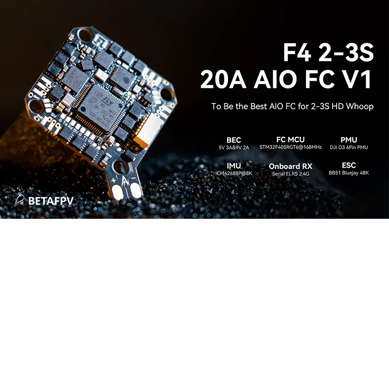 BETAFPV F4 2-3S 20A AIO FC V1 Flight Controller for Pavo20 Pro Pavo Pico Brushless Whoop Quadcopter for HD VTX