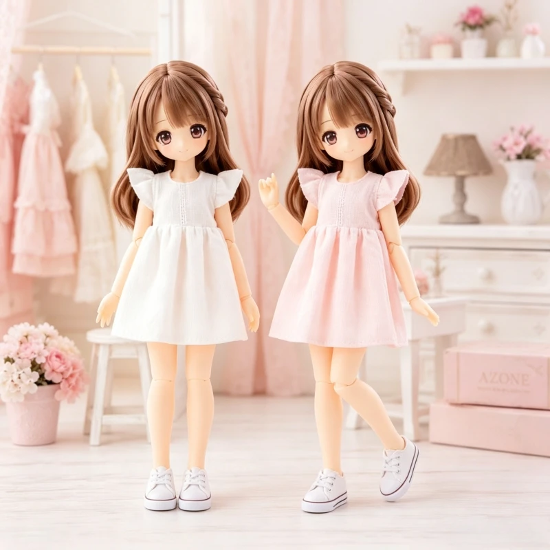 Vestido estilo Lolita para muñecas BJD 1/12, para muñecas 10000 Escape Advocate Freedom OB22, ropa para muñecas, regalo
