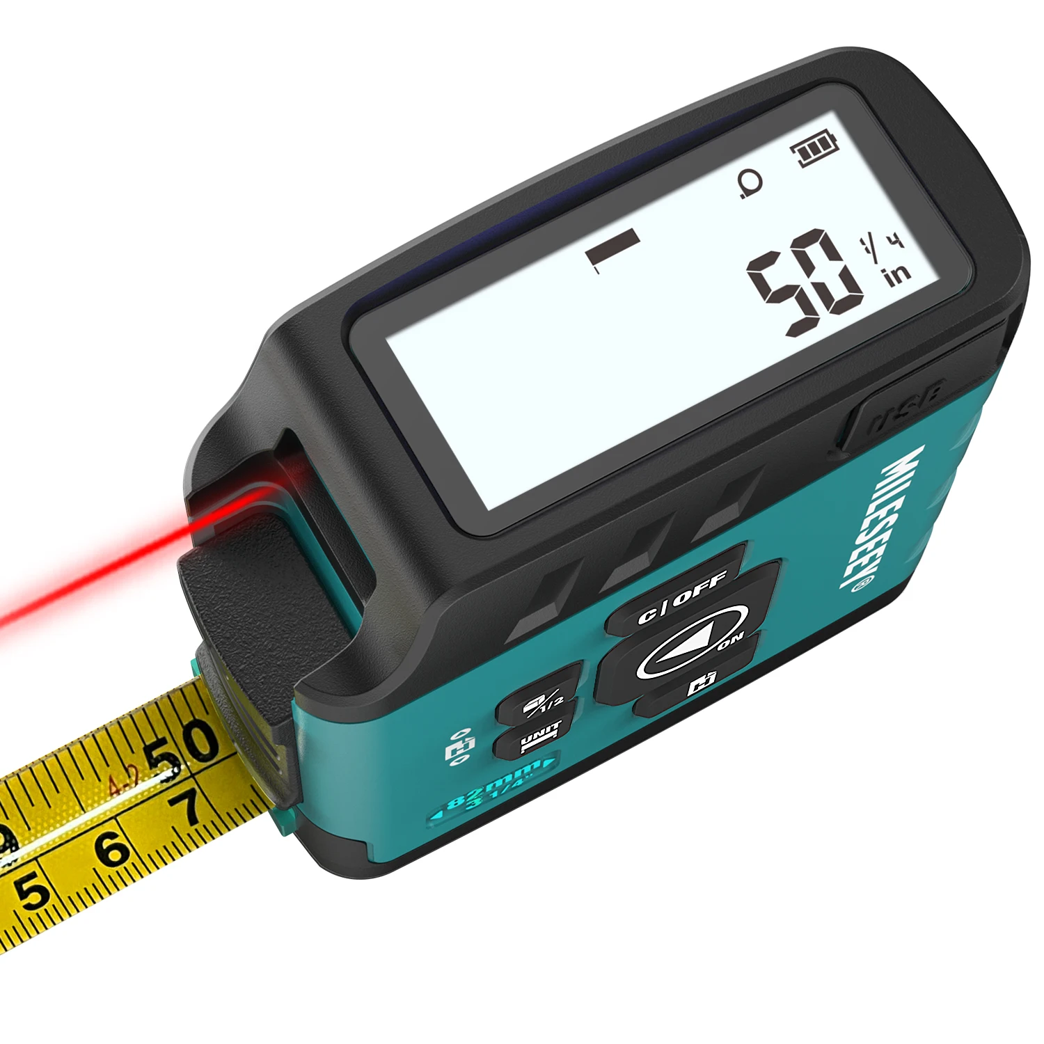 Mileseey DT20 Laser Distance Meter Portable Bluetooth Rangefinder Tape,Rechargeable Digital Display Measure Tool for Home Design