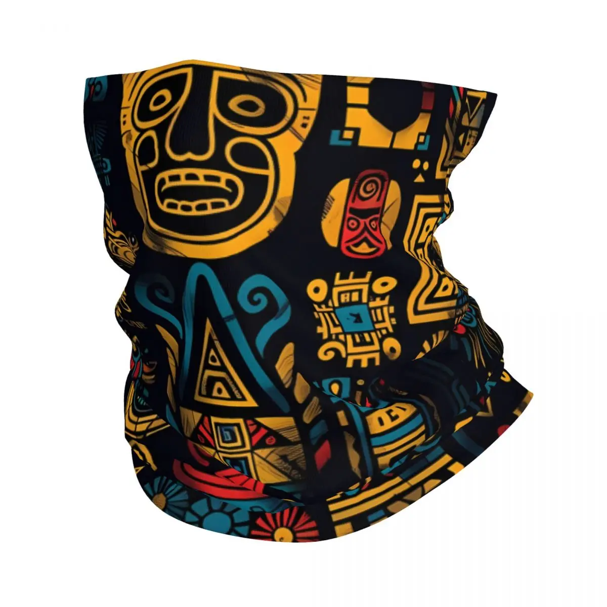 

Mask Thin Bandana Neck Gaiter African ethnic Wrap Scarf Headband Neck Cover