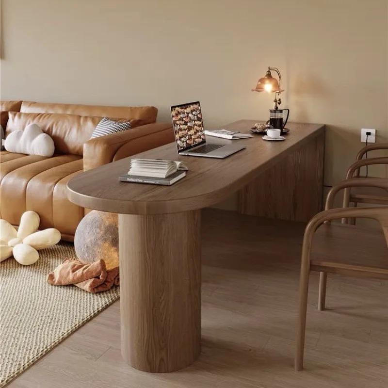 Living room solid wood dining table desk workbench bedroom student children study table small apartment computer desk