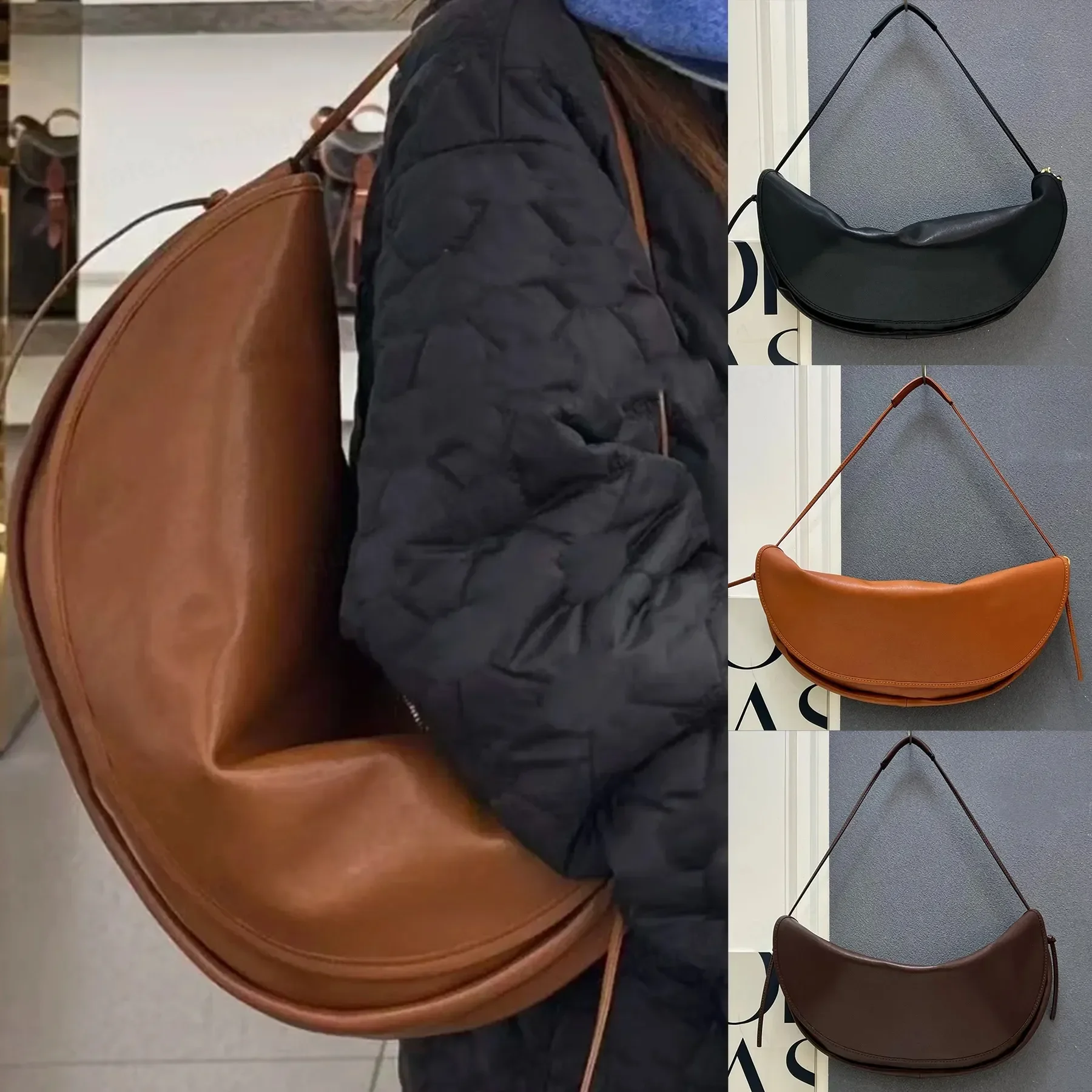 

Сумка через плечо из натуральной кожи H Lambskin класса люкс с золотистой фурнитурой, с карманом на молнии, клатч