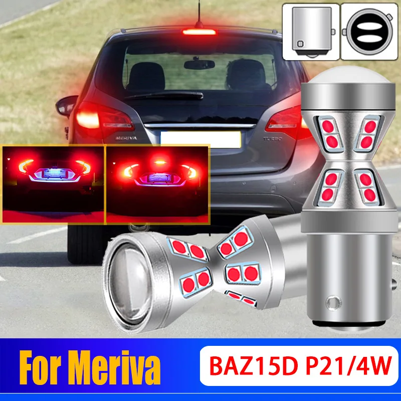 2Pcs High Bright Canbus No Error P21/4W 566 LED Stop Brake Light Bulbs BAZ15d Lamp For Vauxhall Meriva 1.3CDTi 1.7CDTi 2011-2018