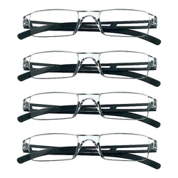 New Men Women Rimless Reading Glasses Anti Blue Light Magnification Eyewear Presbyopic Glasses +100~+400