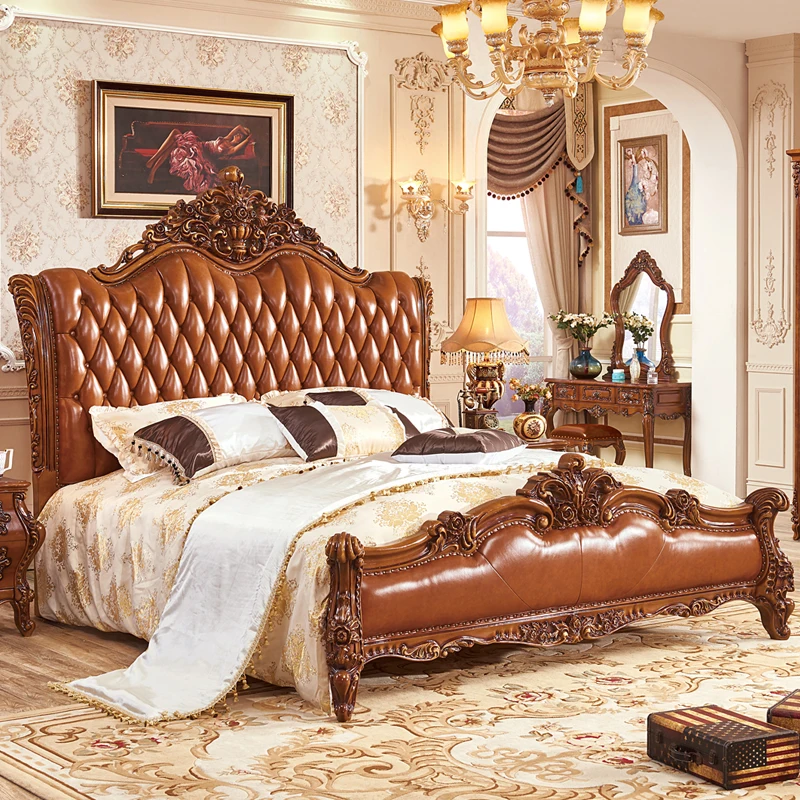 American Comfortable Bed Romantic Design Aesthetics Fashion Bed Bedroom Romantic High Quality Letto Matrimoniale Home Furniture