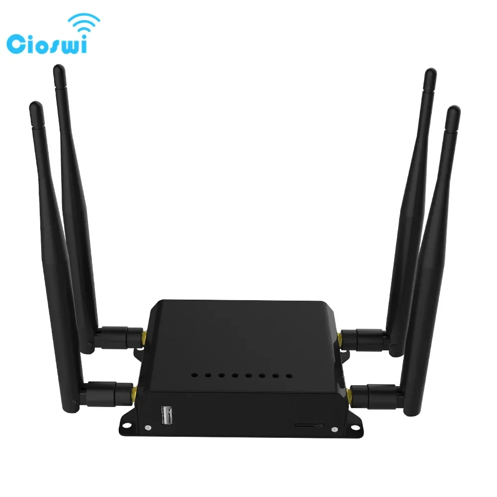 Cioswi WE826-T2 4G WiFi Router Mobile 4G LTE Modem SIM Card Slot 4 LAN 2.4Ghz High Gain Wireless Hotspot