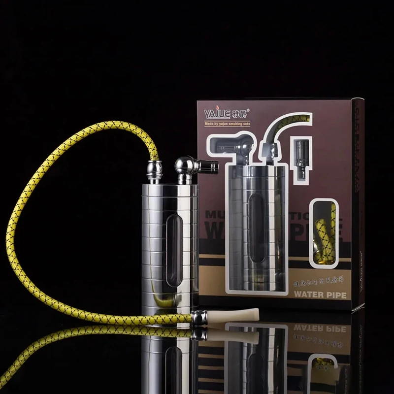 

Metal Water Filter Hookah, Washable Recycling Type Cigarette Hookah, Water Pipe, Exquisite Gift Box, Exquisite Gifts For Men