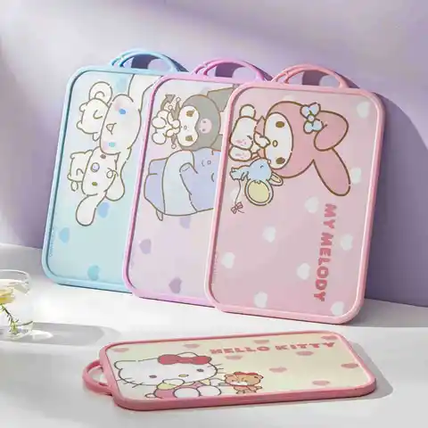 Anime Sanrio Hello Kitty Cutting Board Double‑Sided PP Chopping Board Mildew Resistant Antibacterial Fruit Vegetable Kitchen New