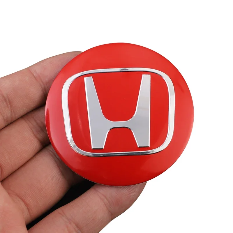 4pcs 56mm Car Wheel Center Hub Cap Badge Emblem Decal Wheel Sticker For Honda Civic Accord Fit City Vezel CRV Odyssey Pilot Jazz