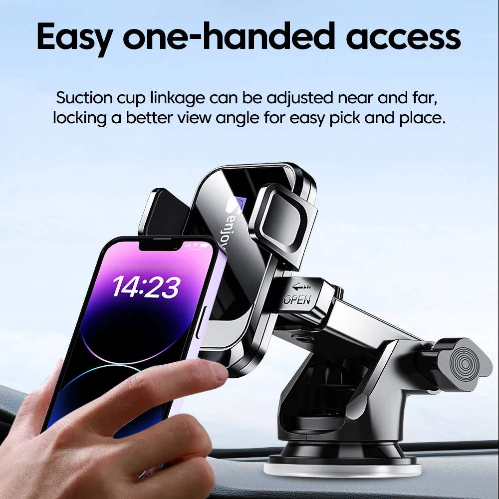Universal Sucker Car Phone Holder 360° Windshield Car Dashboard Mobile Cellphone Support Bracket for 4.7inch-7inch Phone