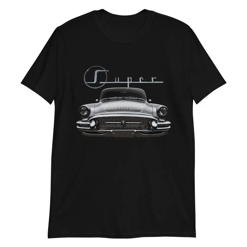 1955 Super Antique Car T-Shirt Short Sleeve Casual 100% Cotton O-Neck Summer Mens T-shirt Size S-3XL