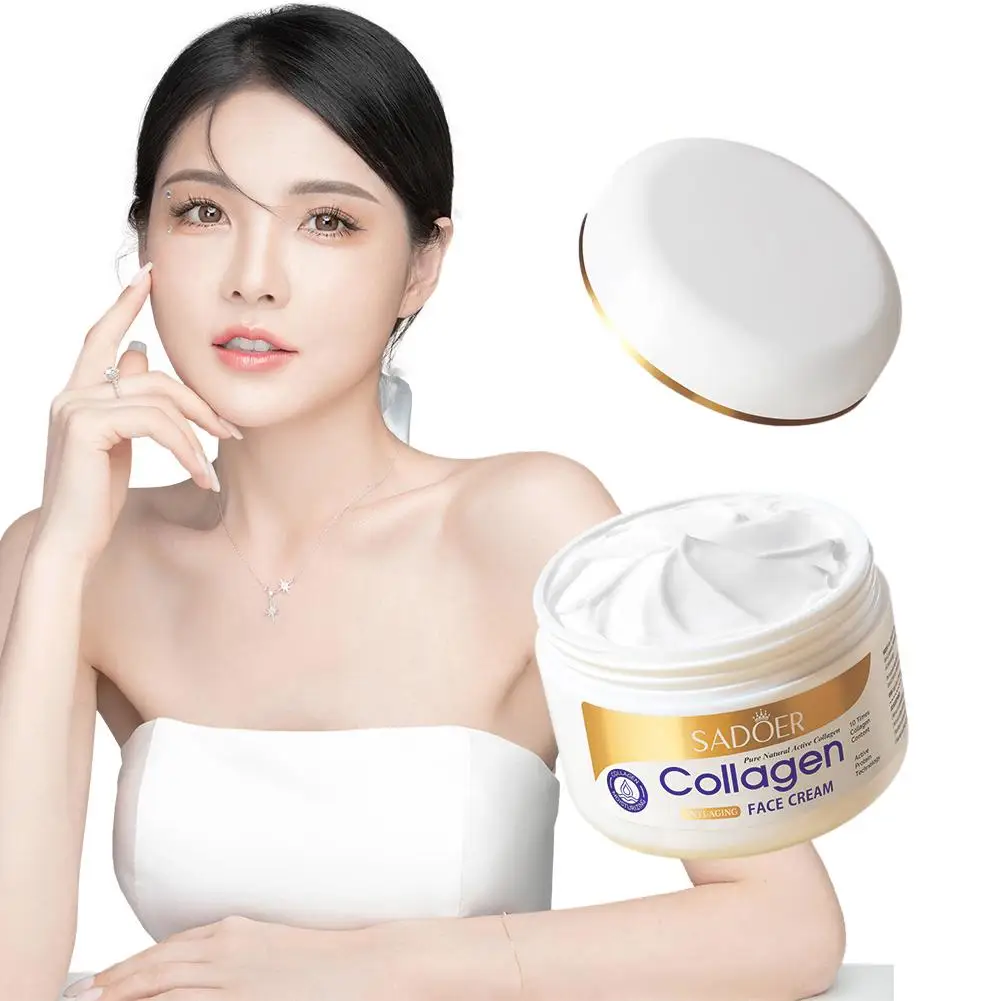 1pc Collagen Anti-Aging Face Cream 100g Fade Expression Wrinkles Increase Elasticity Anti-wrinkle Plump Skin Care