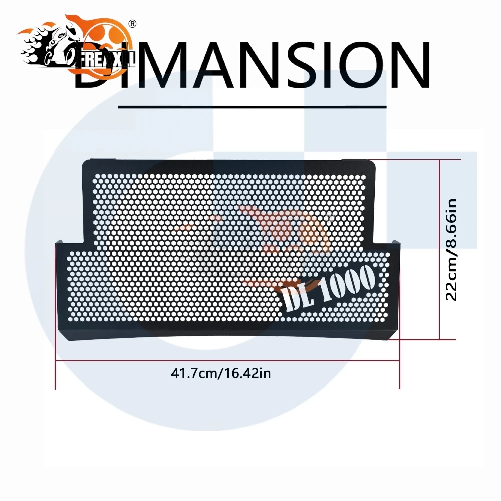 

DL 1000 VSTROM Radiator Grille Guard Cover Protector For SUZUKI V-STROM 1000 DL1000 2002 2003 2004 2005 2006 2007 2008 2009-2012