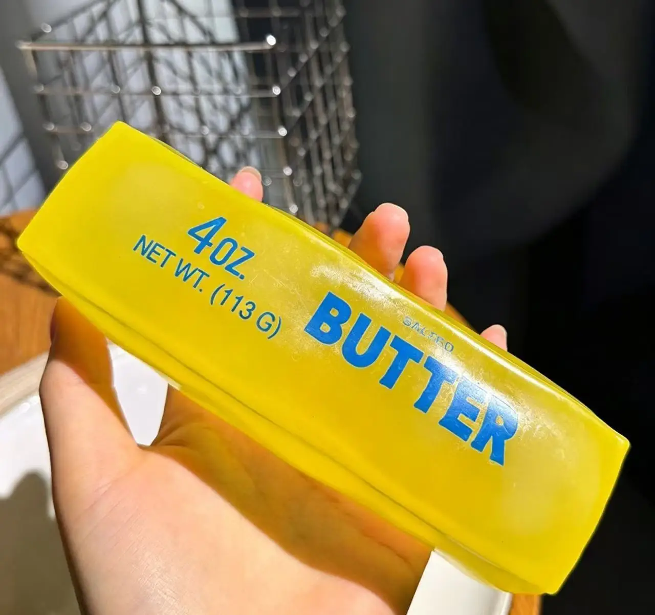 14cm Kokosnussöl-Butter-Stick Quetschspielzeug, Formbares Stress-Butter-Bar-Käse-Fidget-Spielzeug, Super Weich, Lustiges Geschenk – Detail 4