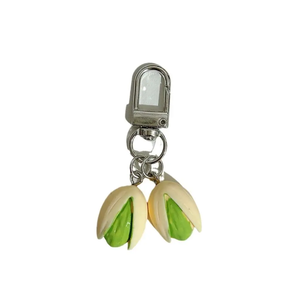 Unique Bag Pendant Simulation Food Keychain Car Keychains Pistachio Food Series Pendant Cute Charms PVC Keychain Gift