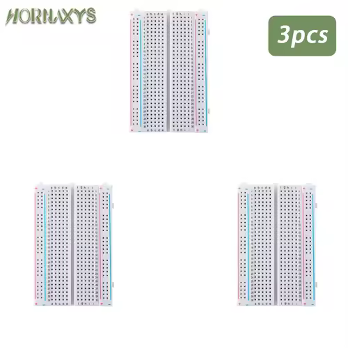 MB-102 Prototype Breadboard 400 830 Points Solderless PCB Bread Board Jumper Wires Cable Board DIY Dupont Wire for Arduino Kit - Image 19