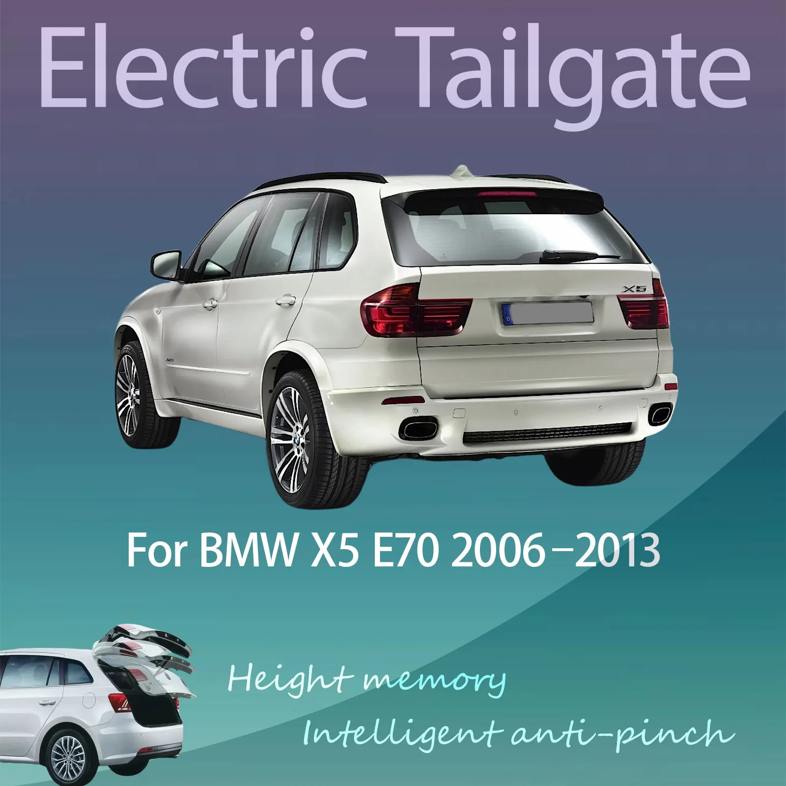For BMW X5 E70 2006–2013 Automatic lifting Intelligent Anti-pinch Refitting of Electric Tailgate with Sensor Trunk