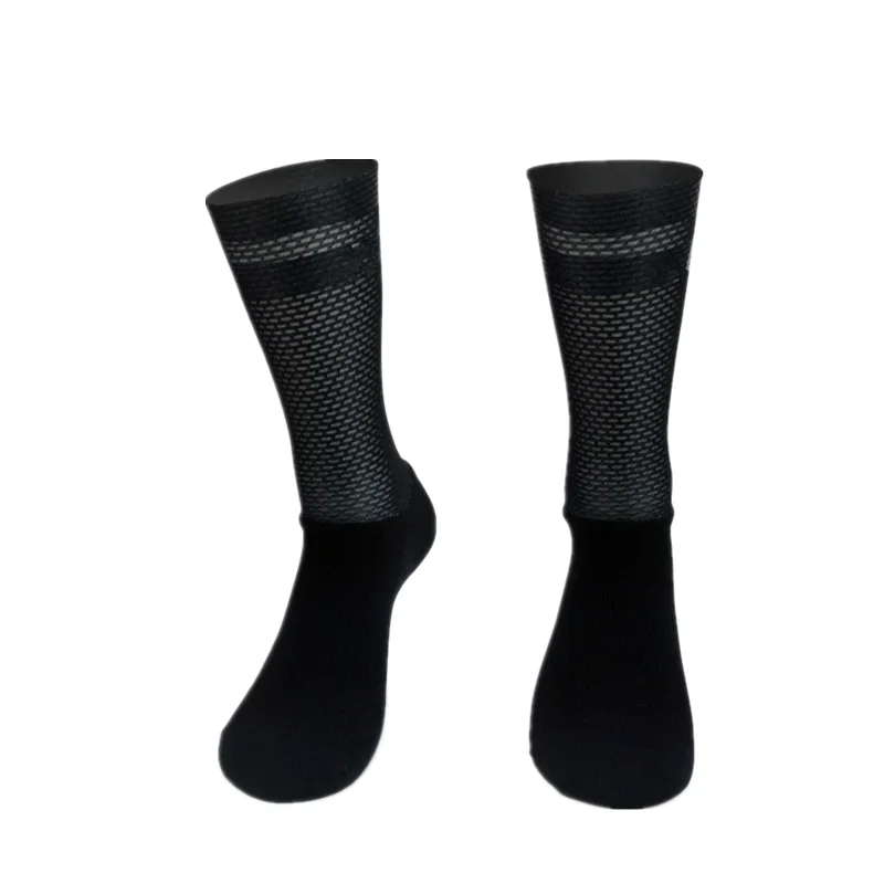 Aero New Team Pro Calcetines antideslizantes de silicona para Ciclismo, Calcetines deportivos para hombre, Calcetines para correr, Calcetines para Ciclismo