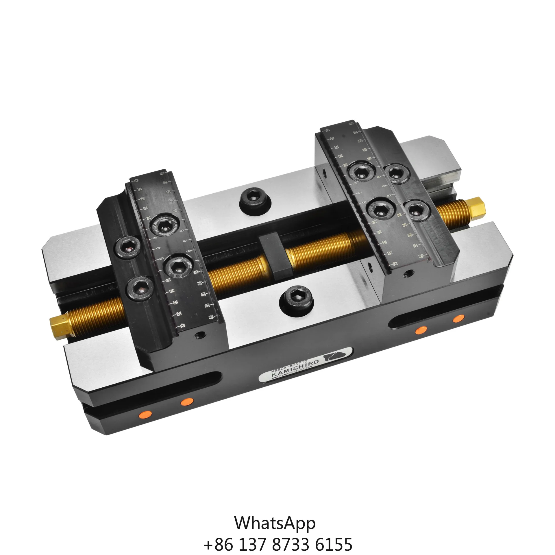 Vise Kamishiro 8 Inci 5 Axis Self-centering Untuk Mesin VMC CNC Rotary Table Presisi Tinggi Kompatibel Dengan Lang Vise 5th Axis