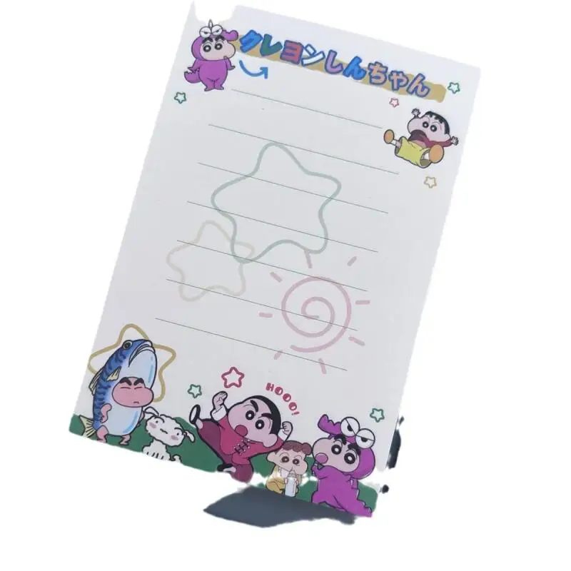 Kawaiishin Chan A7 Cute Cartoon Tearable Non-Sticky Notepad Portable Student Stationery Daily Collectible Holiday Gift